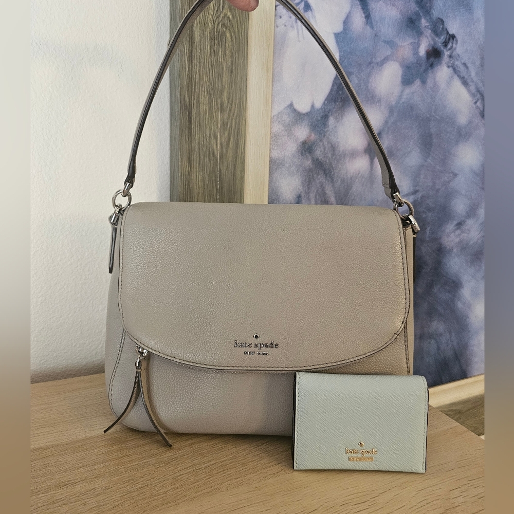 KATE SPADE ♠️ Shoulder Bag ❣️ AND MINI WALLET (W/Crossbody Strap)